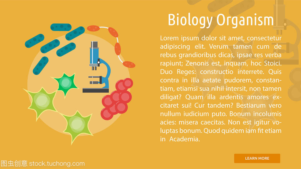 生物有机体概念横幅